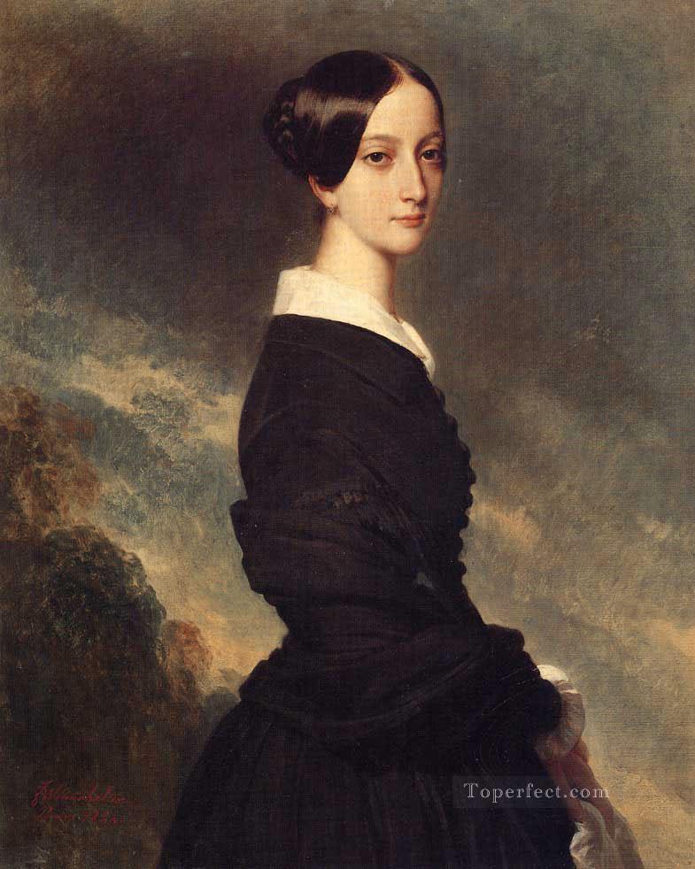 Francoise Caroline Gonzague Princesse de Joinville 1844 royalty portrait Franz Xaver Winterhalter Oil Paintings